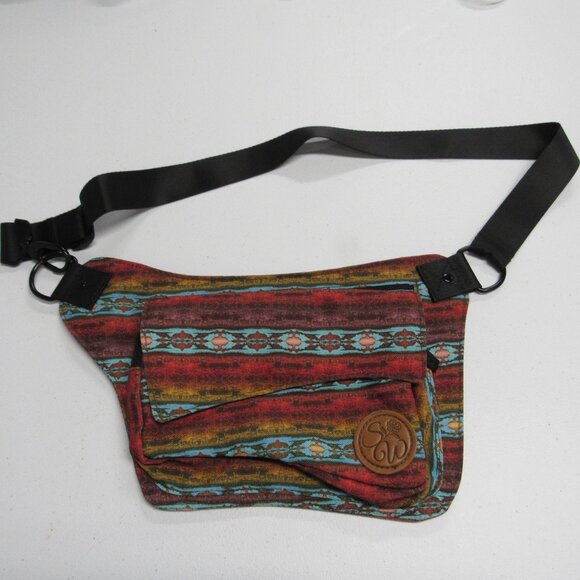 Sipsey Wilder Hip Back Fanny Pack Crossbody Bag Canvas Aztec Southwestern - Picture 1 of 6